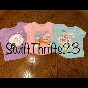 Lyrics by Lennon and McCartney Toddler Girls 5 Pack Graphic T-Shirts 3T